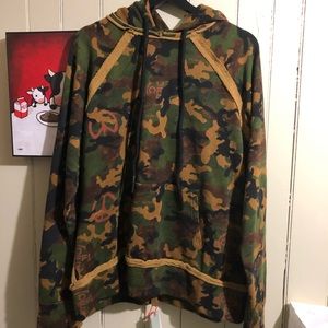 SS20 Off White Acrylic Camo Hoodie (Reversible)
